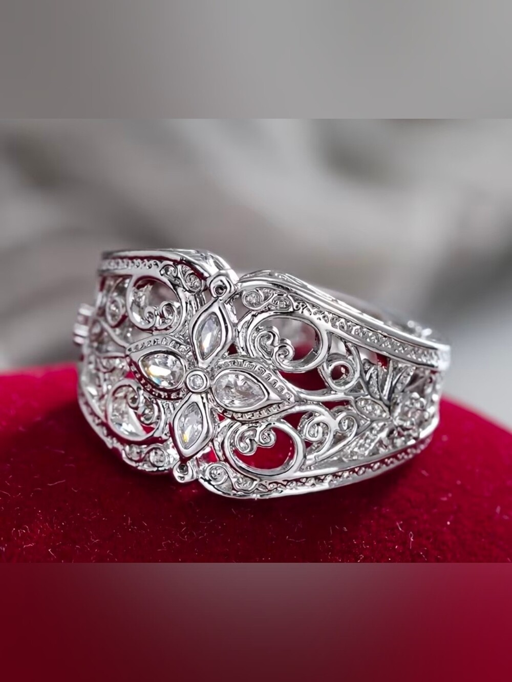 $8 Each Or Bundle 5/$20 Sterling Silver Filigree Statement Ring